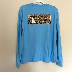 ♦️🔹Local Boy Outfitters Men's Blue Long Sleeve Tee